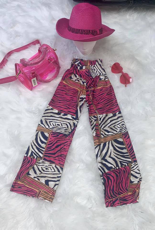 Palazzo Pants - Black/White