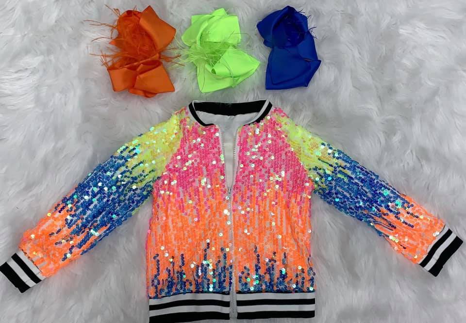 "Shine Bright Like a Diamond" Sequin Jacket