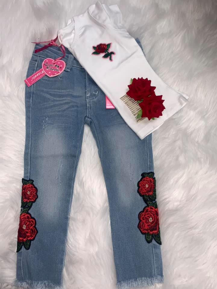 "Kiss From a Rose" V-Neck Tee