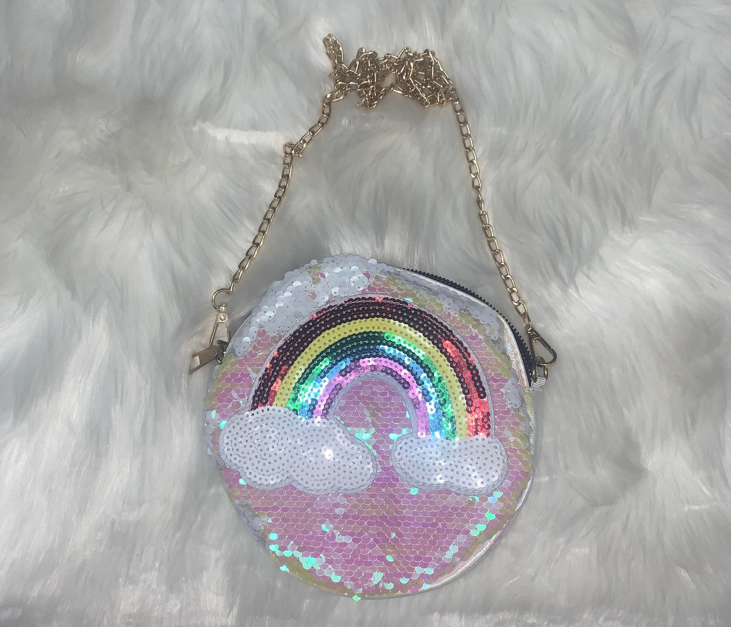 Rainbow Round Purse