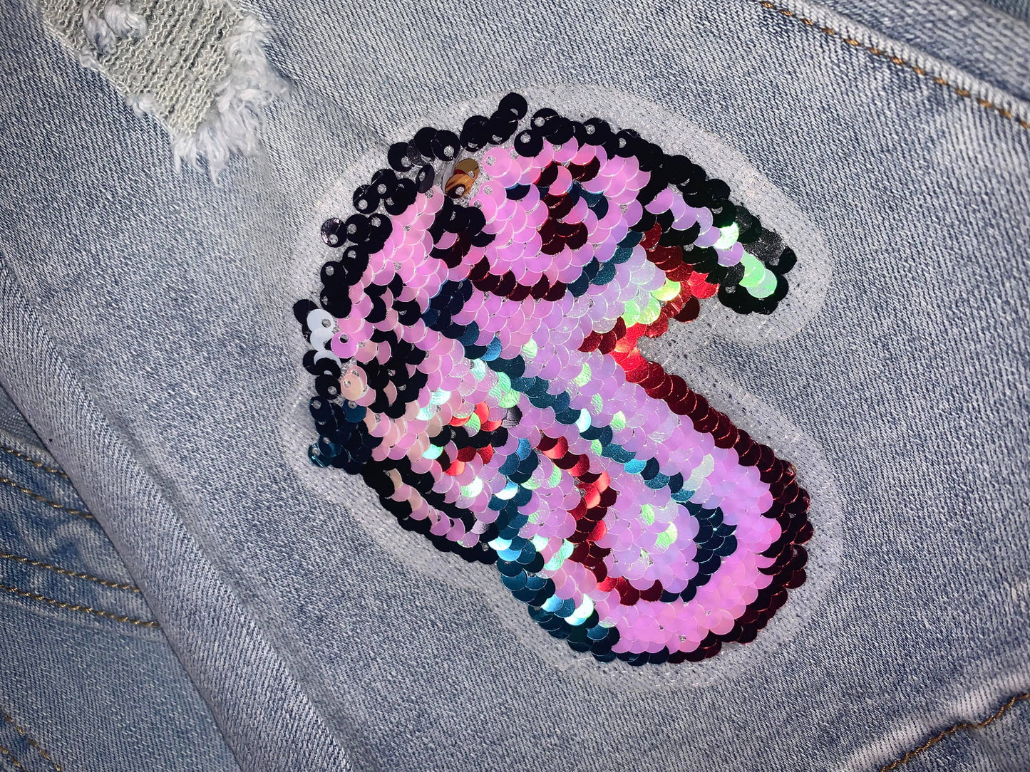 "Going Viral" Colorblock Jeans
