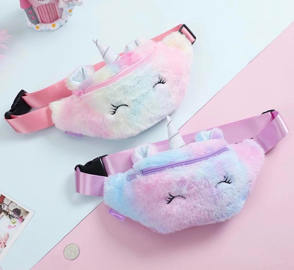 "Blushing Unicorn" Fanny Pack- Pink