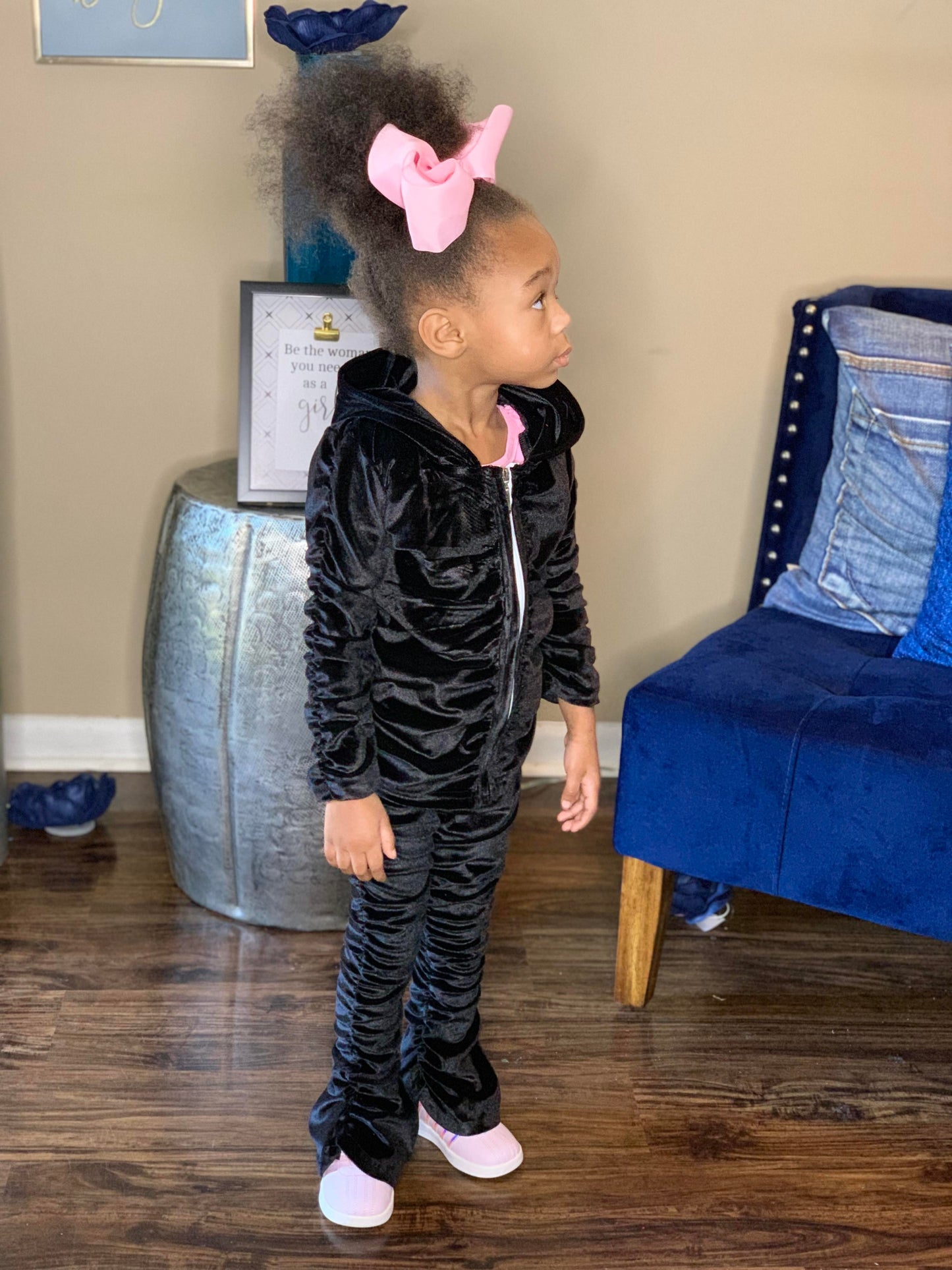 "Black Magic" Velvet Jogging Suit