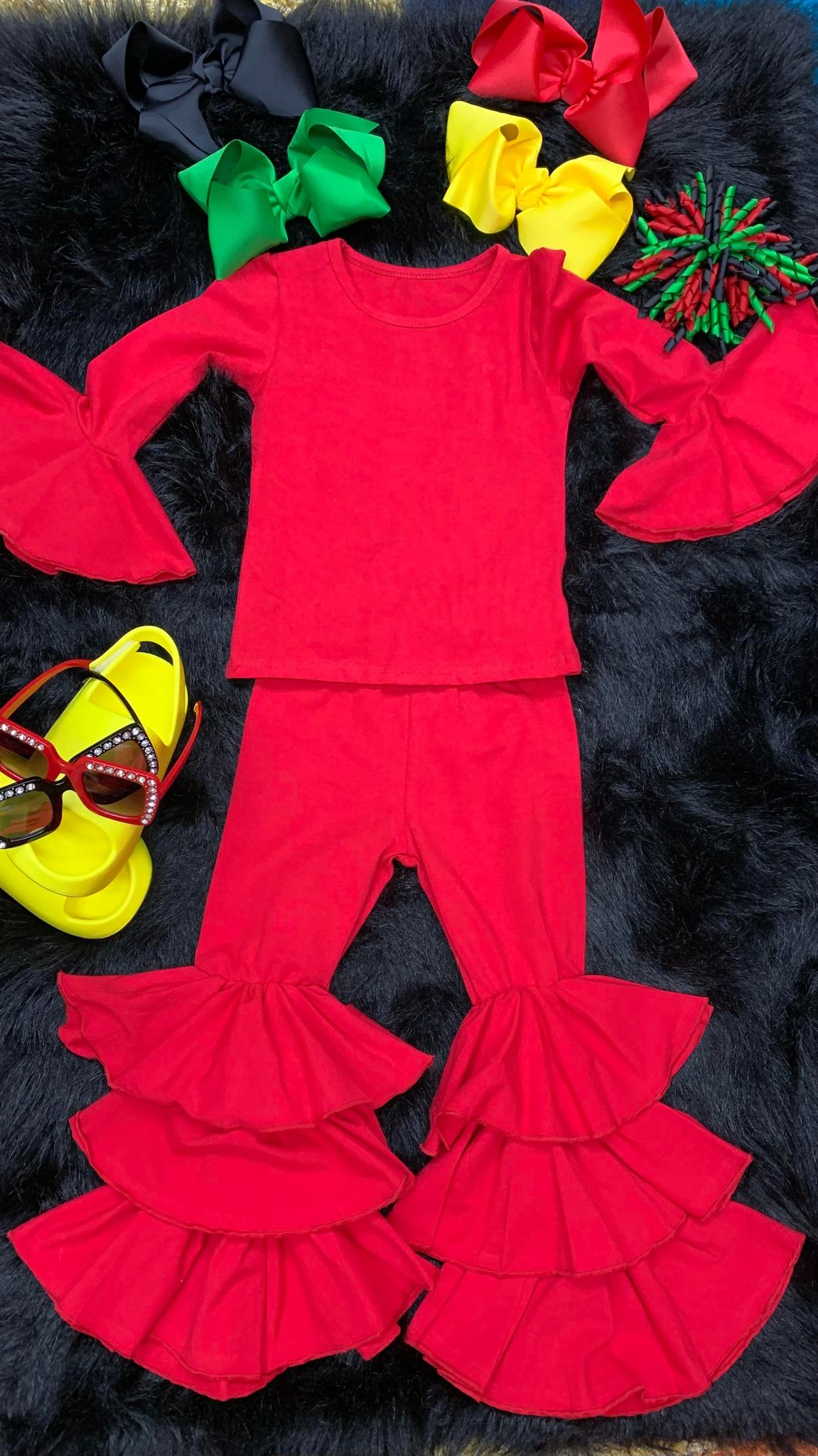 "Sassy and Classy" Two-Piece Set - Red