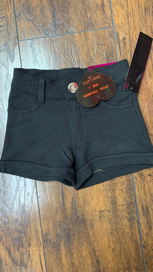 Black Jegging Shorts