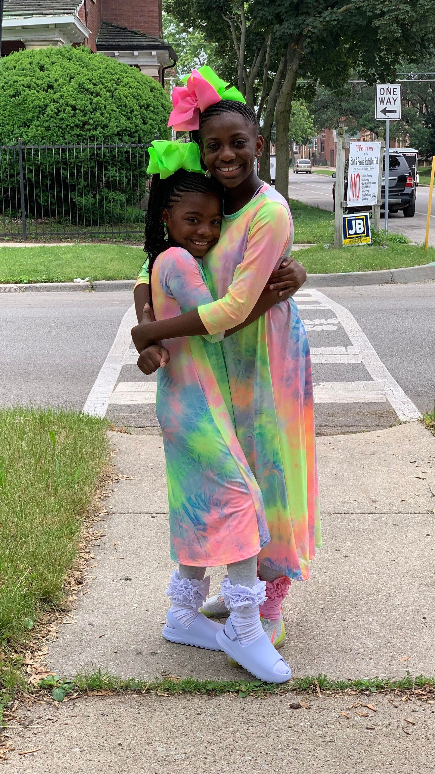 "HI-LLO!" Tie-Dye Dress