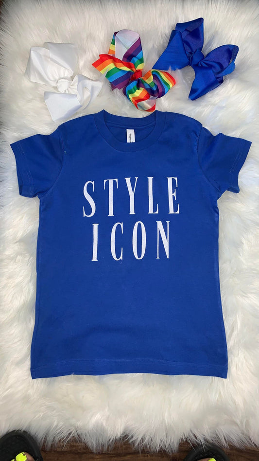 "Stye Icon" Graphic Tee - Fuschia