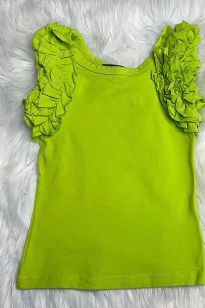 "Frill Talk" Ruffled Tank Top (ONLY)