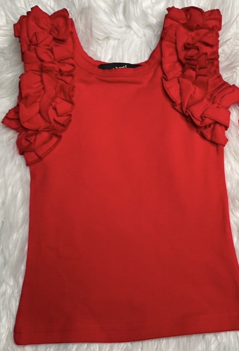 "Frill Talk" Ruffled Tank Top (ONLY)