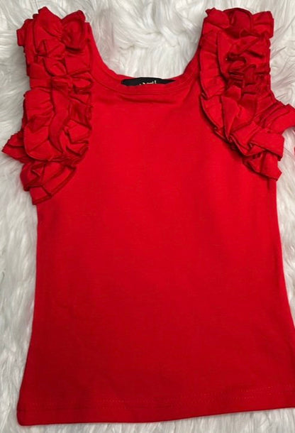 "Frill Talk" Ruffled Tank Top (ONLY)