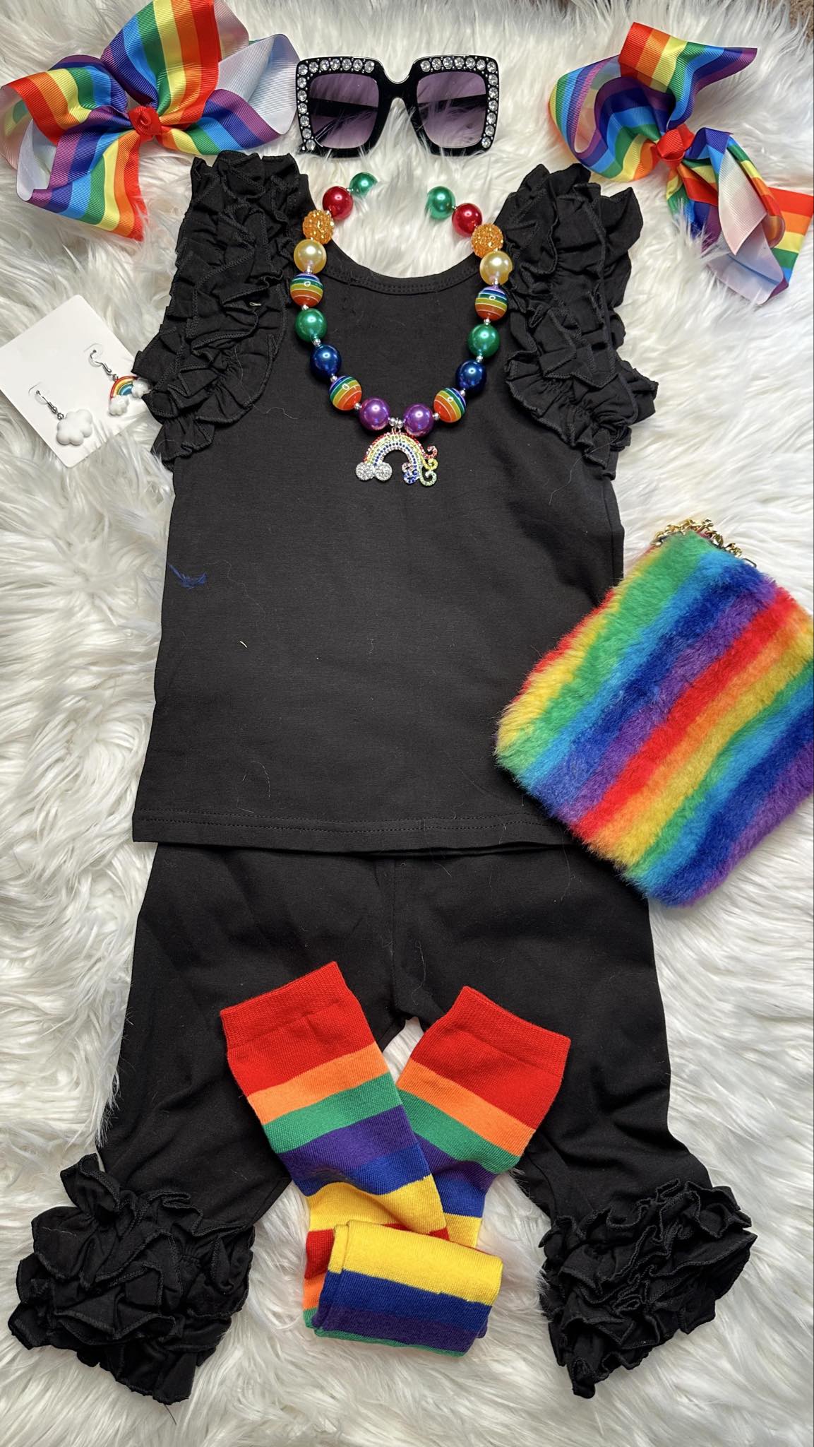 "Frill Talk" Tank and Capri Set