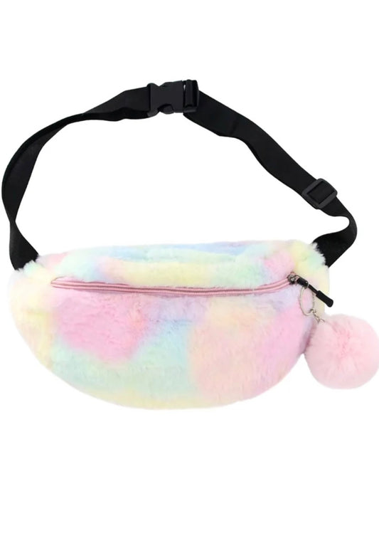 Plush Fanny Pack - Pink