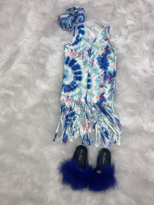 "Swirls" Fringe Vest