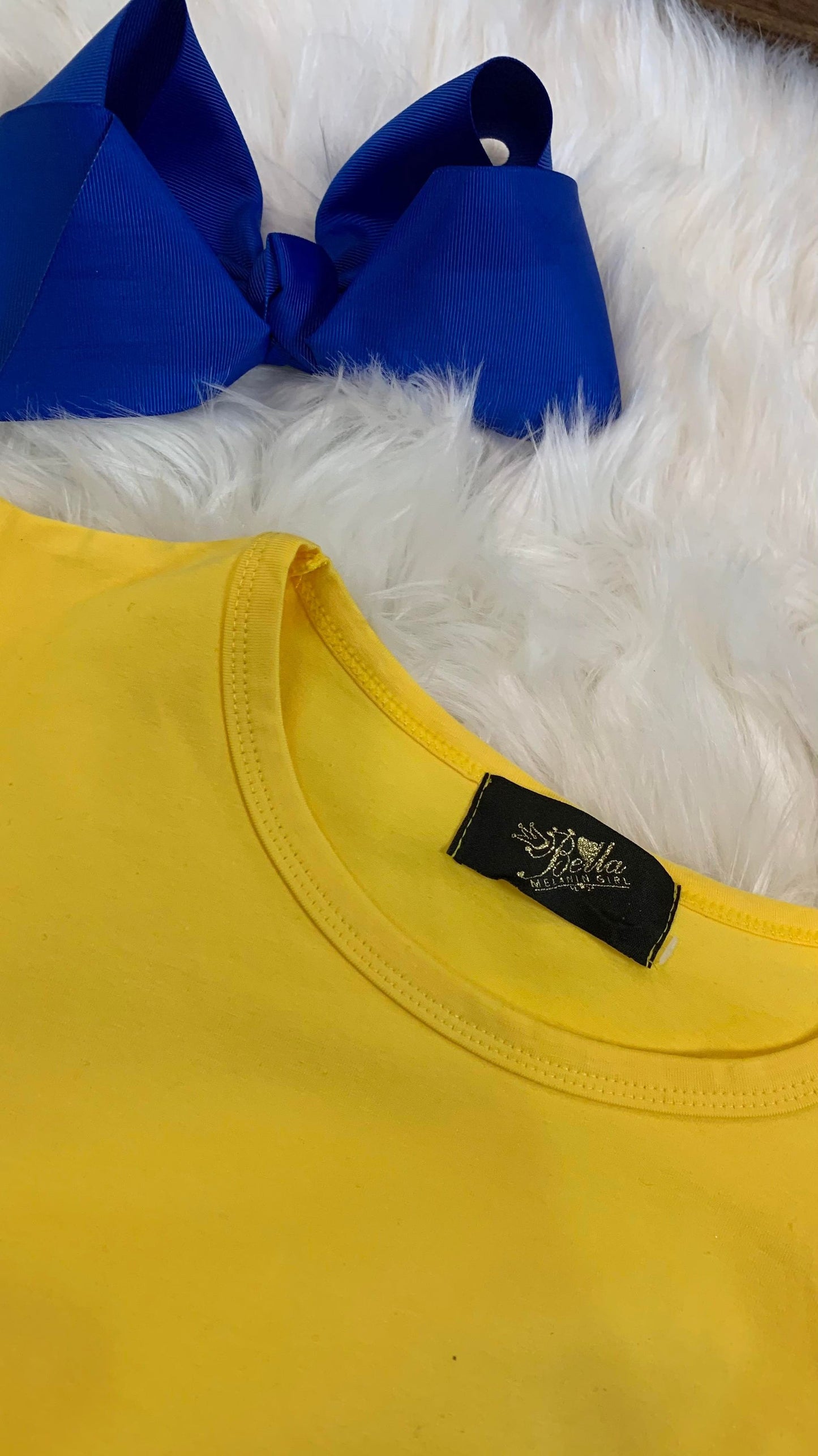 "Go Wave!" Scrunched T-Shirt - Golden/Yellow