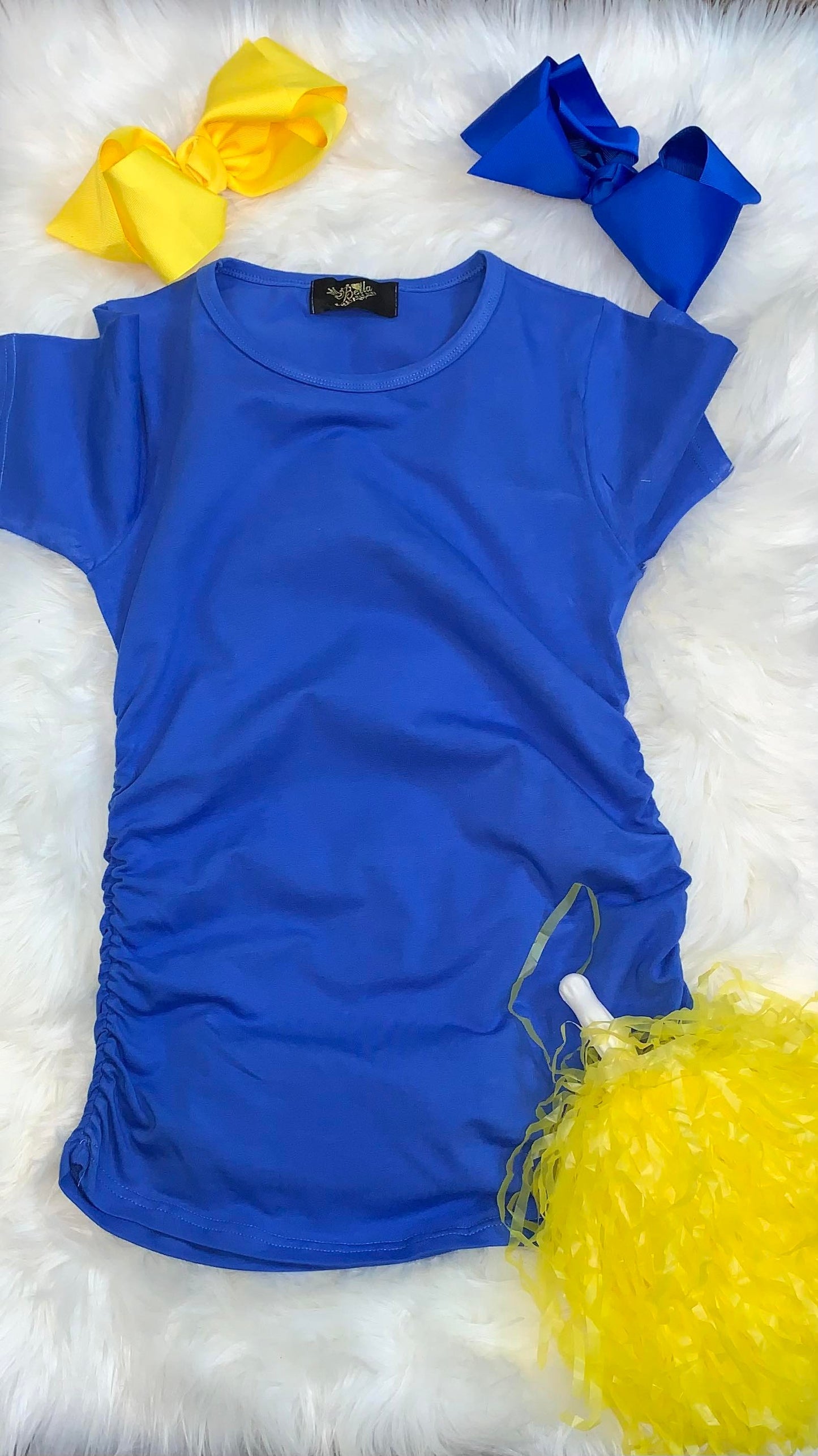 "Go Wave!" Scrunched T-Shirt - Wave Blue